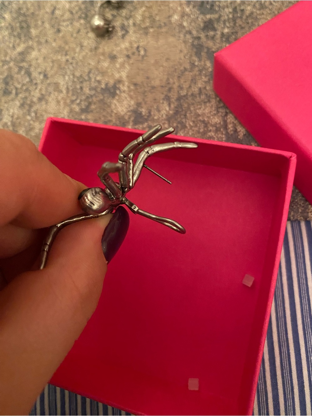 Heaven by Marc Jacob’s unique Silver Spider Stud Earrings - Women's Jewelry - Picture 7 of 8